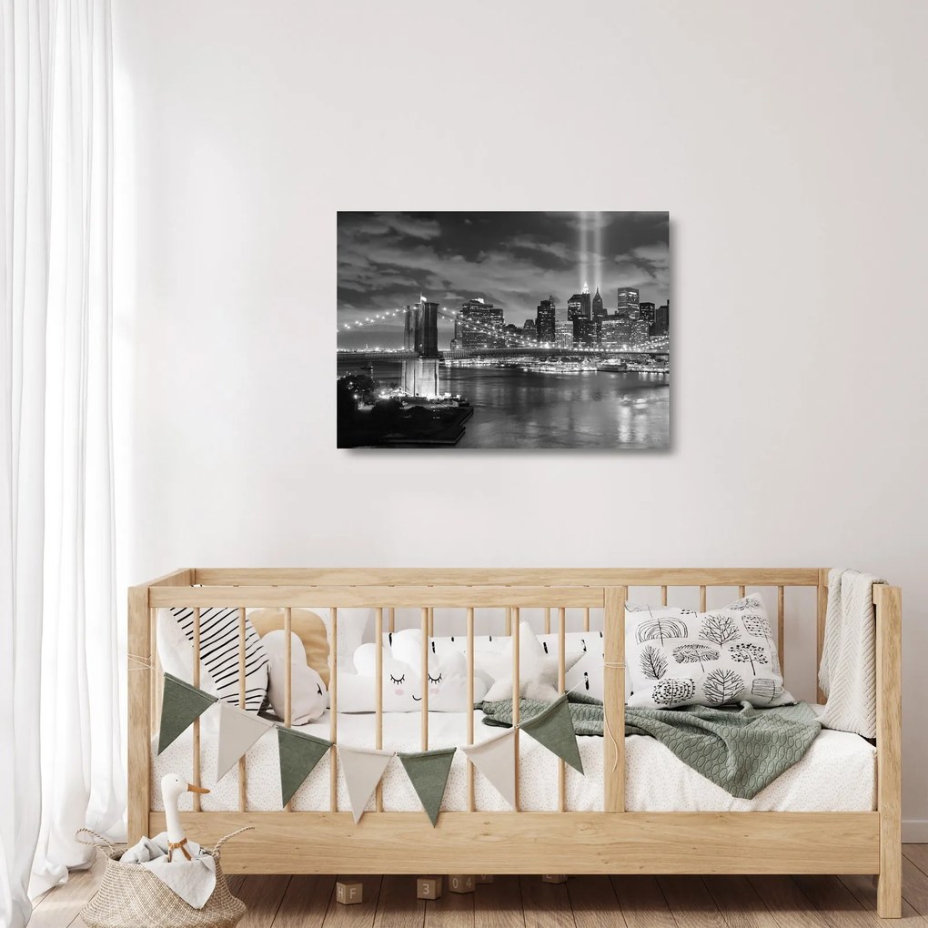 Üveg kép - Brooklyn híd (70x50 cm)