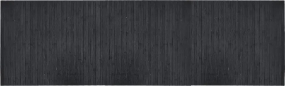 vidaXL négyszögletű szürke bambusz szőnyeg 60 x 200 cm