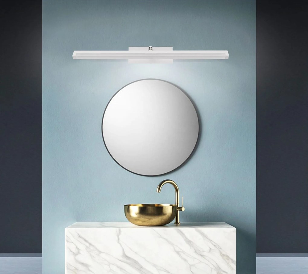 LED FÜRDŐLÁMPA TÜKÖR fölött Rea 12W 50CM APP374-1W white