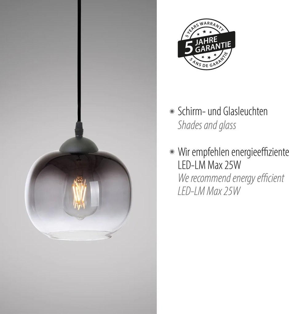 Paul Neuhaus modern függeszték zea fekete pln15420-18
