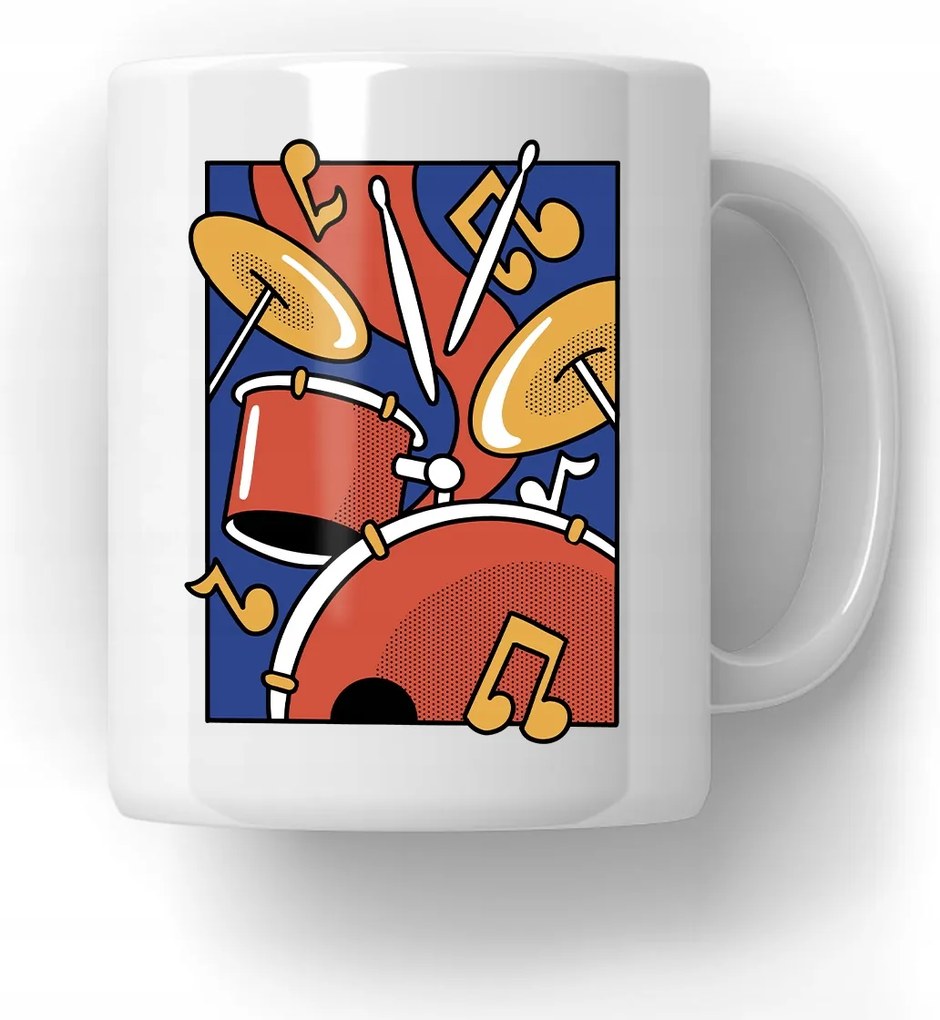 Bögre Színes Dob Ajándék Zenerajongóknak 18-99 Ajándék