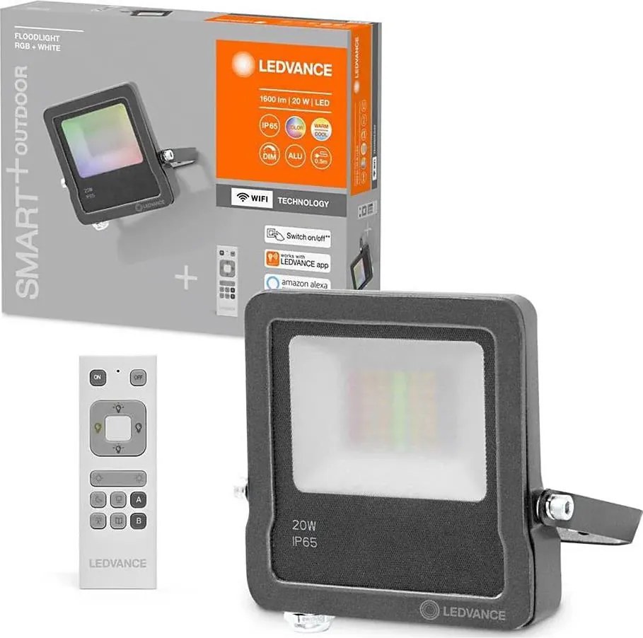 Ledvance - LED RGBW FLOODLIGHT reflektor LED/20W/230V 3000K IP65 Wi-Fi + távirányító