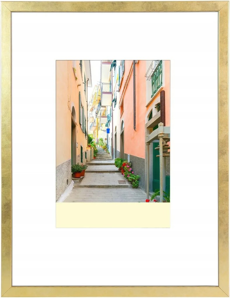 Fa képkeret Mdf Smart arany 40x50 cm Plexi