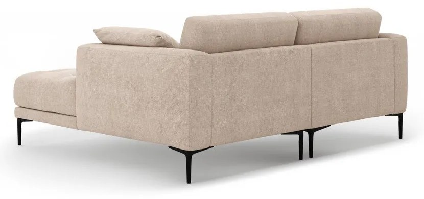 Világosbarna sarokkanapé (jobb oldali-heverő résszel) Bemy – Micadoni