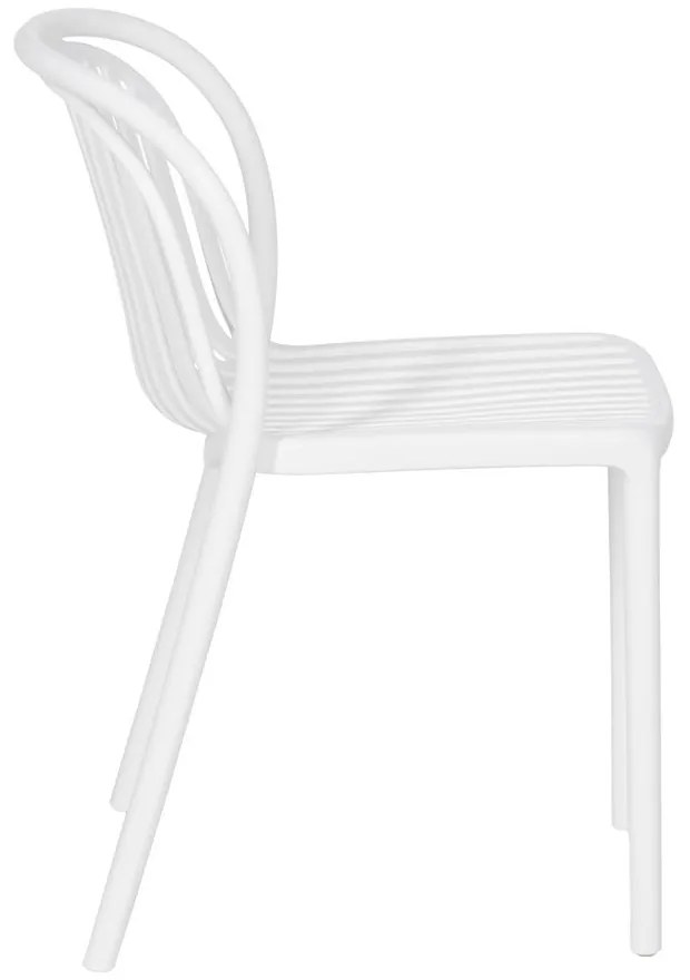Fehér műanyag étkezőszék Alia – Ixia