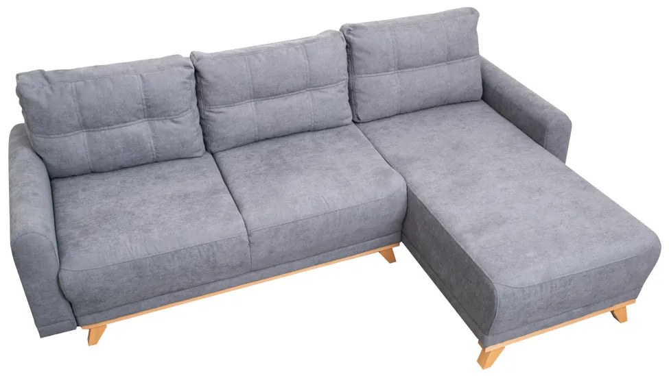 AKCIÓ világosszürke sarok ülőgarnitúra ORANGE, kétoldalas II. osztály