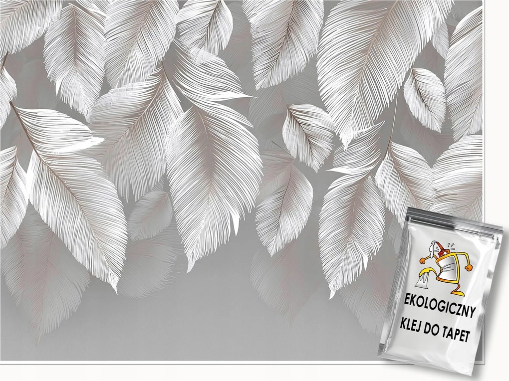 Fotótapéta Levelek Szürke Beton Absztrakt Fal Hálószoba Nappali 400x280