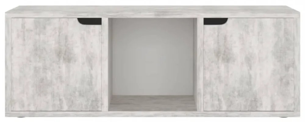 betonszürke szerelt fa TV-szekrény 88,5 x 27,5 x 30,5 cm