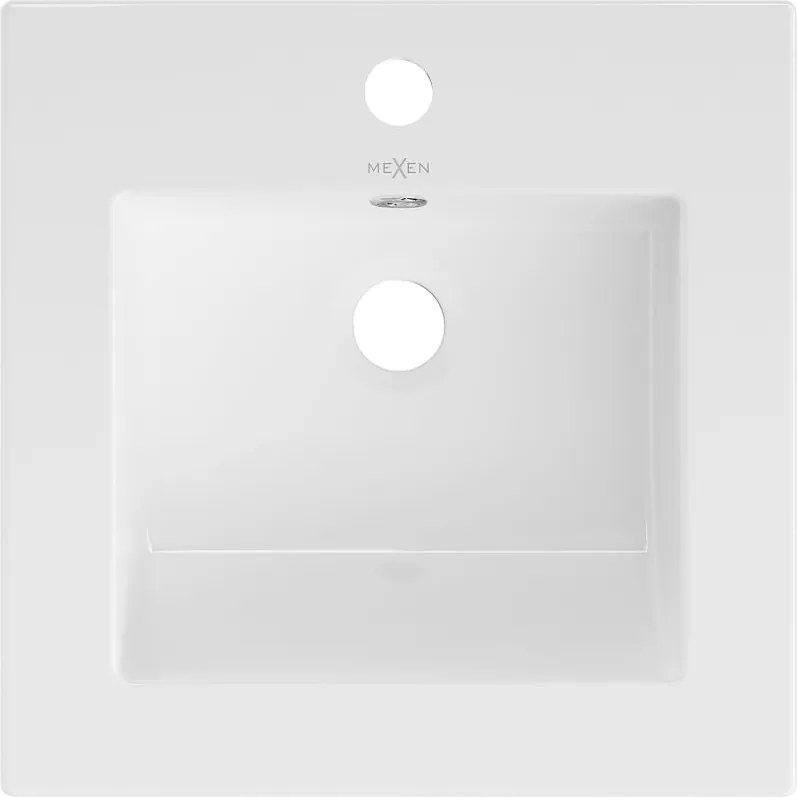 Mexen Atena pultba épített mosdó 41 x 41 cm, fehér - 25014100