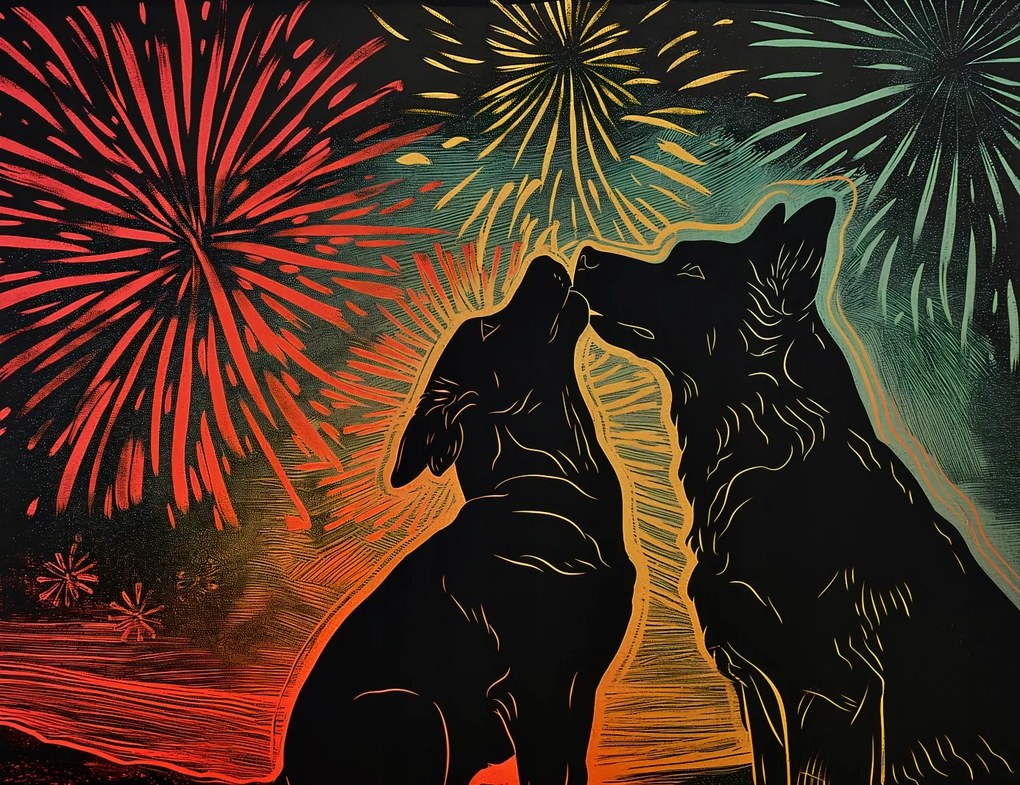 Poszter 65x50cm Kutya ölelés