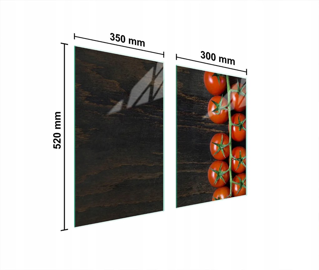 Üveg Konyhai Védőlap 65x52 Paradicsom
