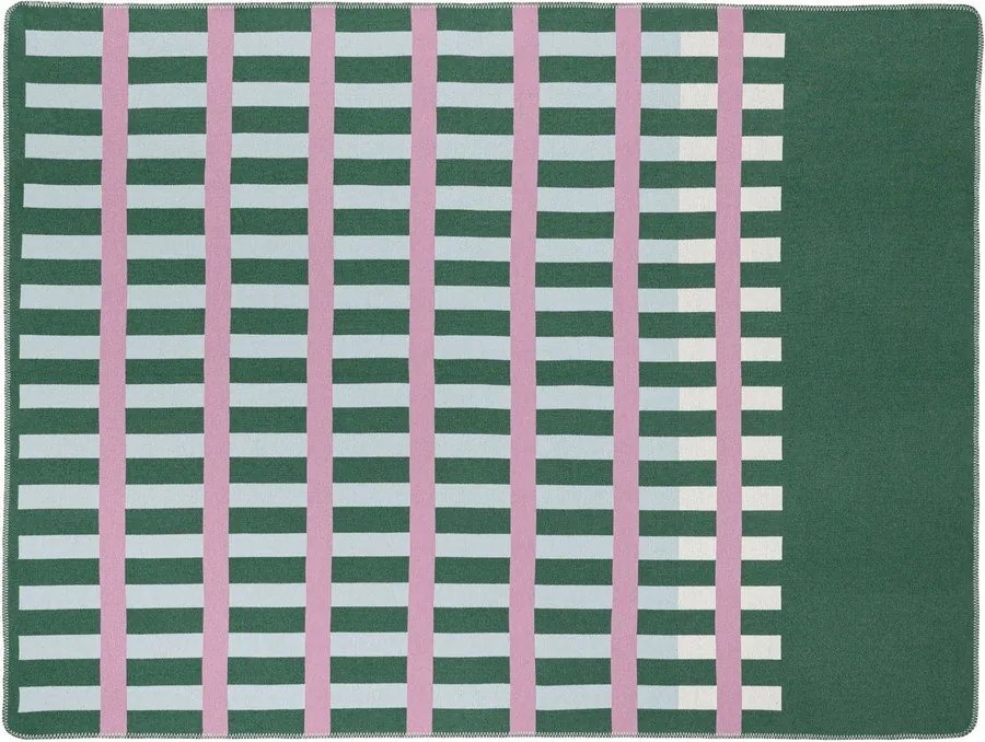 Zöld-rózsaszín takaró 160x200 cm Onu – noo.ma