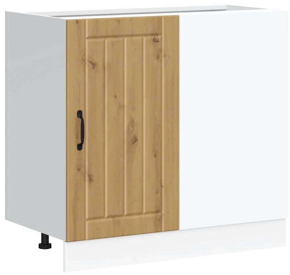 alsó konyhaszekrény Lucca kézműves tölgy fűrészáru műfa