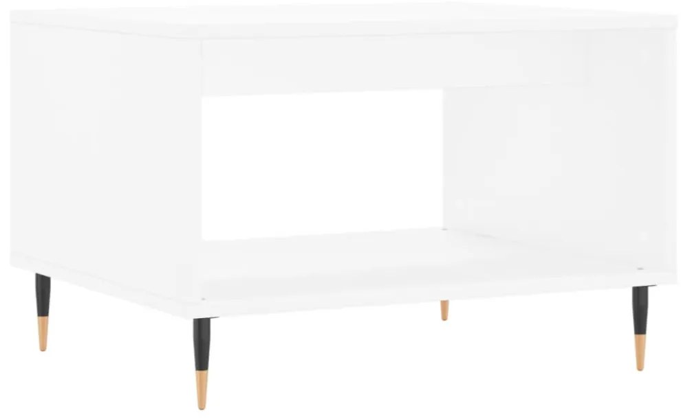 vidaXL fehér szerelt fa dohányzóasztal 60x50x40 cm