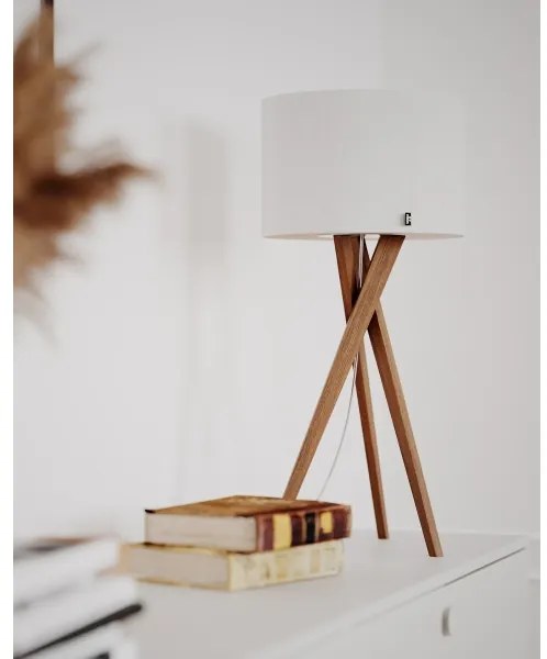 ByRydens 4002720-6002 - Asztali lámpa VEGA 1xE27/8W/230V fehér/tölgy