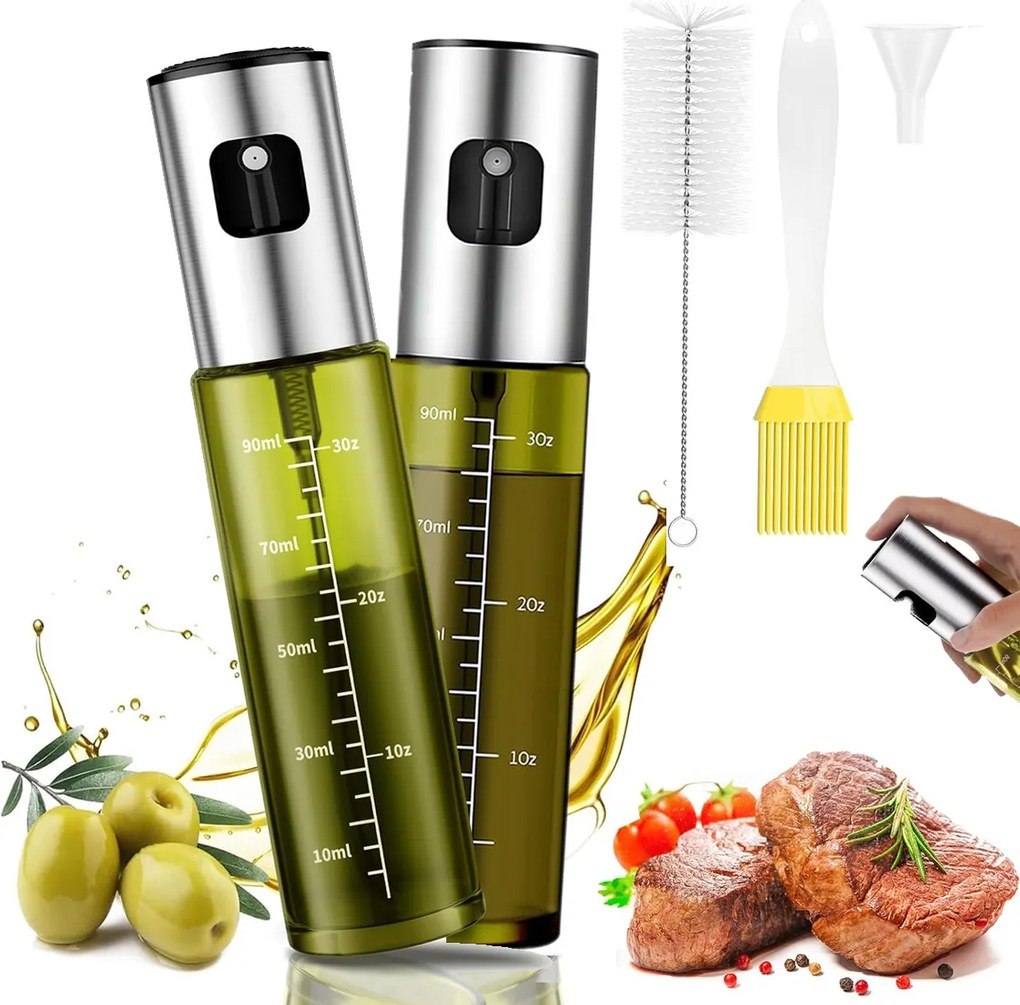 2x Olajspray Permetező Ecet Adagoló Atomizer 100ml