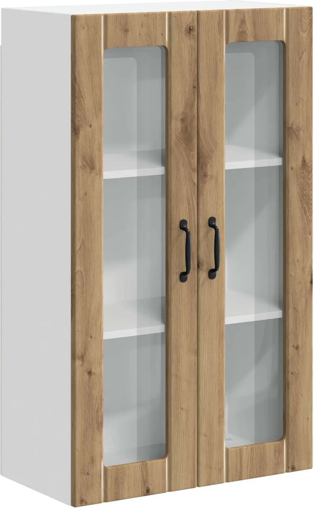 vidaXL Fali konyhaszekrény Artisan tölgy 60 x 31 x 100 cm Faanyag