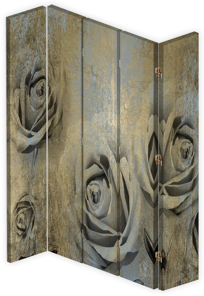 Gario Paraván Vintage rózsák Méret: 180 x 170 cm, Kivitelezés: Forgó paraván 360°
