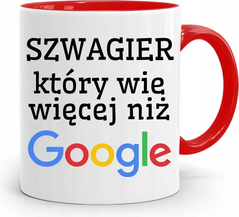 Sógornak Piros Bögre Születésnapi Ajándéknak, fényképes nyomattal