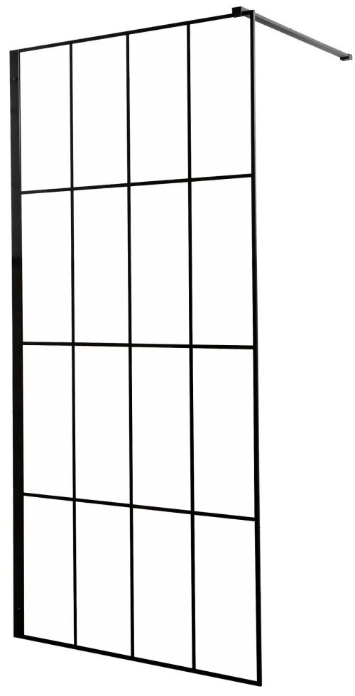 Techno 90x200 cm Walk-in zuhanykabin