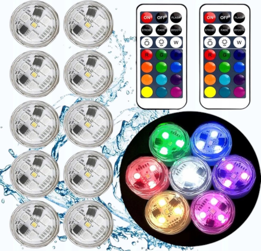 Mini Rgb Led váza akvárium – távirányító