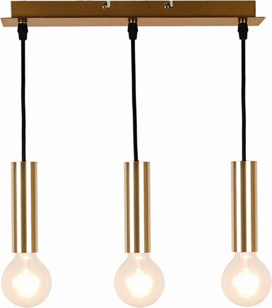 Candellux Függőlámpa Dallas 3xE27 Arany Fém Állítható