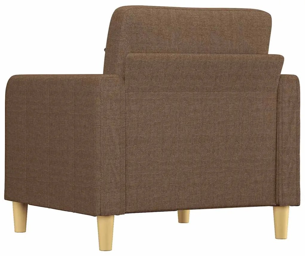 barna szövet kanapéfotel 60 cm