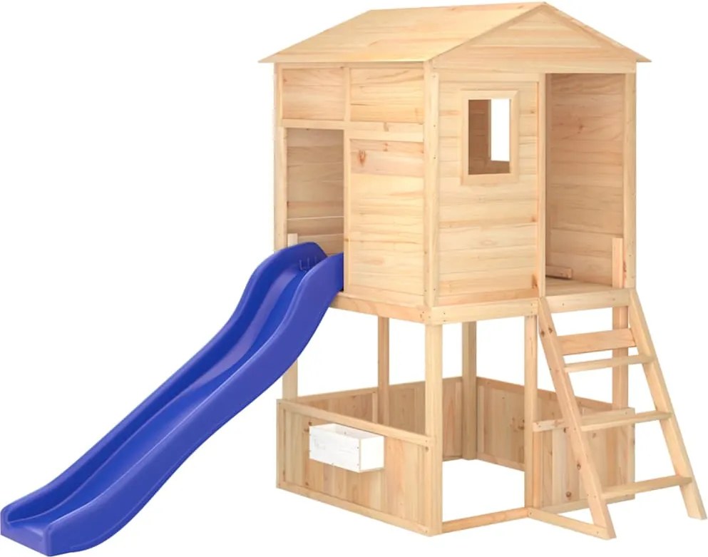 vidaXL kültéri tömör fenyőfa játszószett