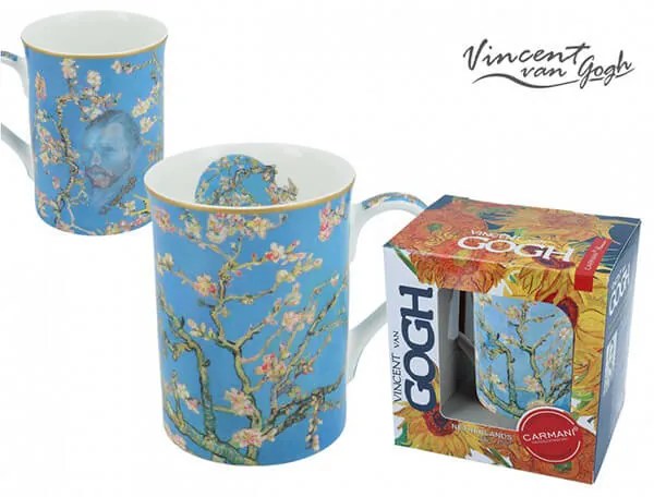 Van Gogh Mandulavirágzás porcelán bögre - 420 ml - CARMANI