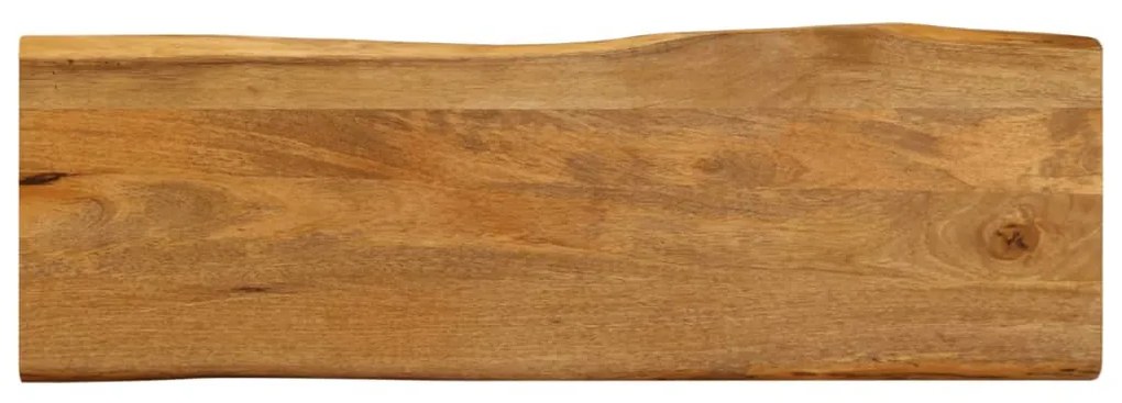tömör mangófa természetes élű asztallap 110 x 40 x 3,8 cm