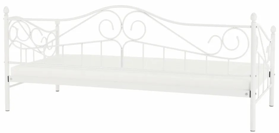 Egyszemélyes ágy 90 cm Danina (fehér) (ágyráccsal). 1016020