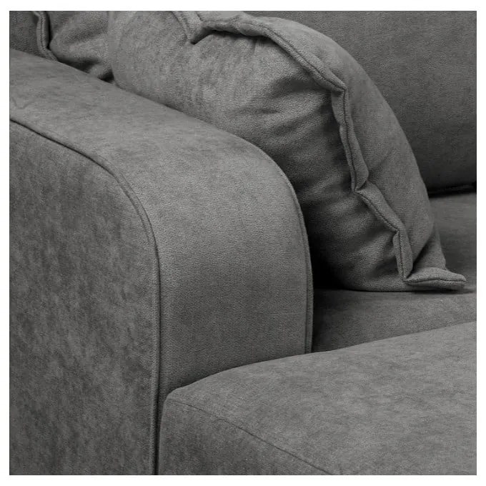 Sötétszürke sarokkanapé (bal oldali) Beata – Ropez