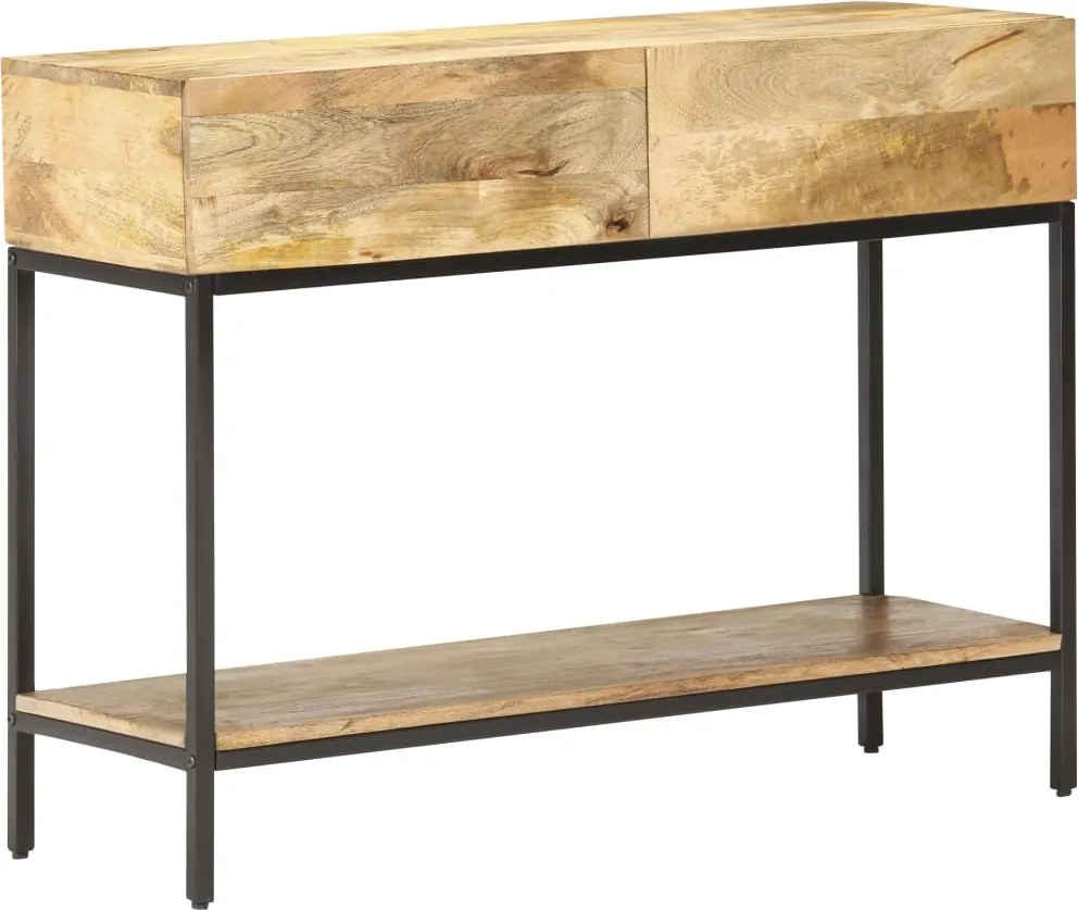 vidaXL tömör mangófa tálalóasztal 100 x 35 x 76 cm