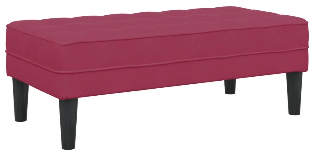 Pad Borvörös 113x57x39 cm Bársony