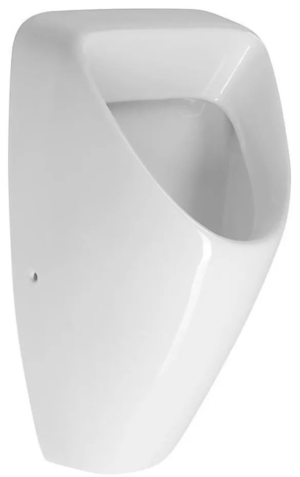 Bruckner - Piszoár SCHWARN, hátsó vízbekötés, hátsó lefolyó + beépített öblítés, 6V DC, fehér