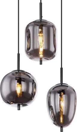 GLOBO 15345-6 BLACKY Többágú Függesztett Lámpa IP20