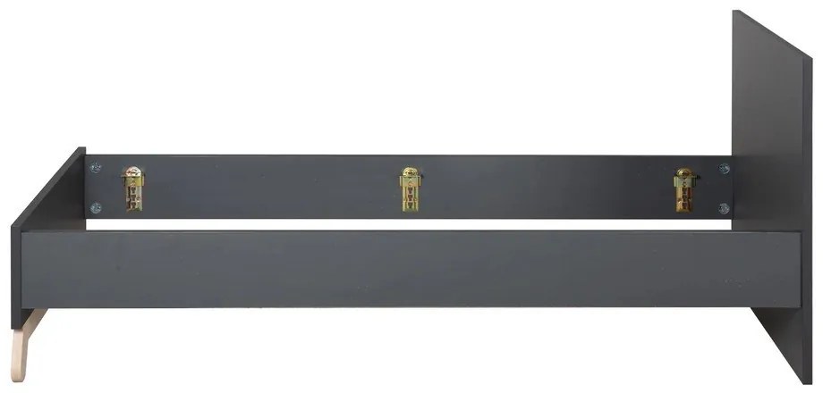 Fekete gyerekágy 90x200 cm Jara – Roba