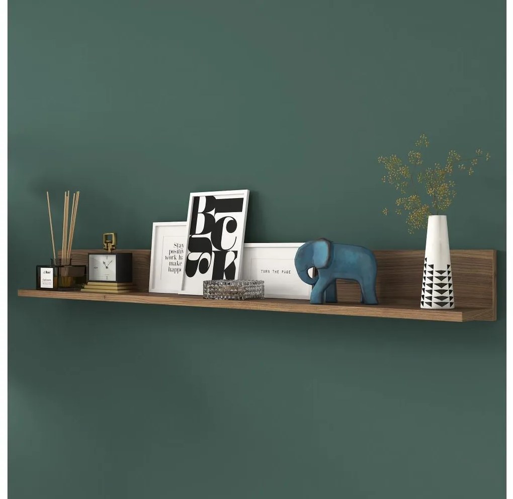 Fali polc RANI 135,8x15 cm barna