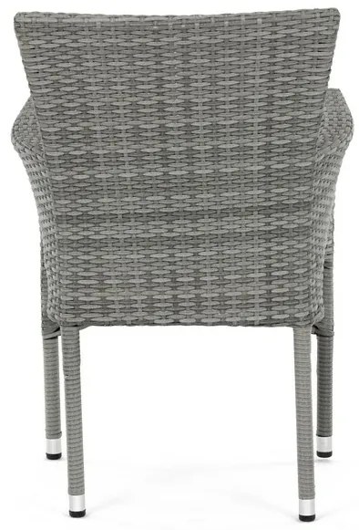 Autronic Kerti szék, fém, polirattan, szürke,AZC-S2118 GREY