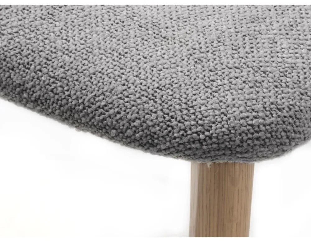 Világosszürke-natúr színű étkezőszék Elim – Unique Furniture