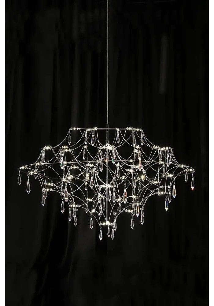 Ezüstszínű LED függőlámpa ø 80 cm Efesos – Markslöjd