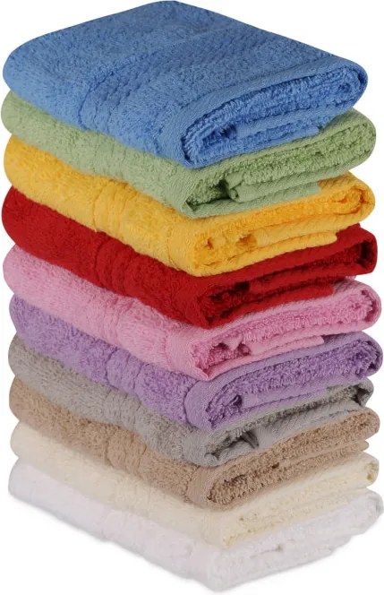 Rainbow 10 részes pamut kéztörlő szett 30 × 50 cm