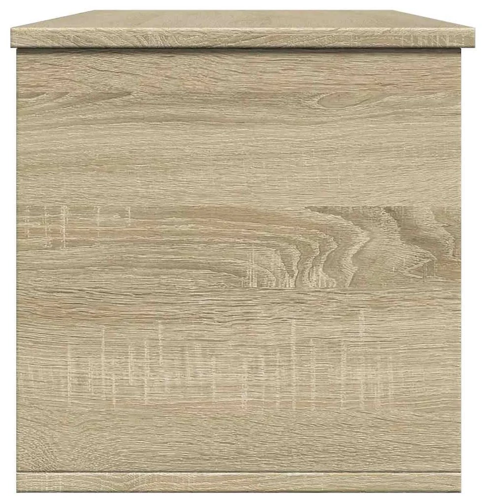 sonoma tölgy színű szerelt fa tárolóláda 102 x 35 x 35 cm