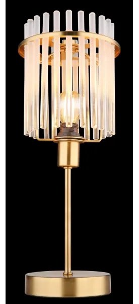 Globo 15698TM - Asztali lámpa GORLEY 1xE14/40W/230V átm. 15 cm arany