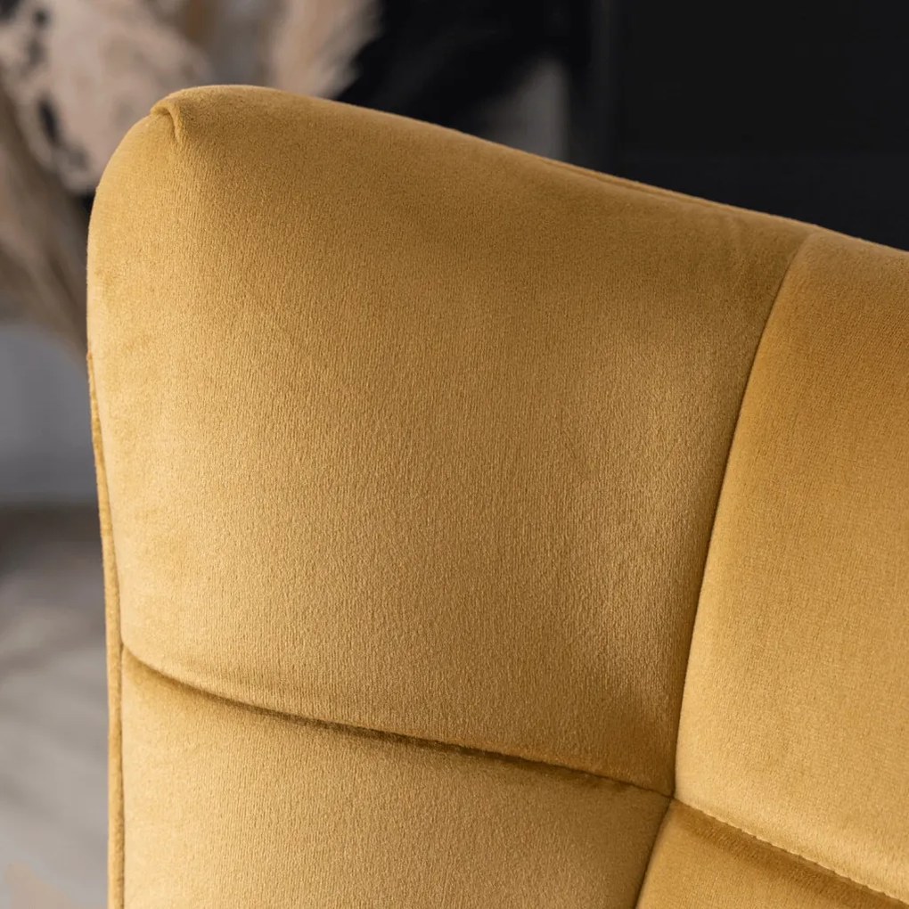 Hintafotel Mustár Bársony Kárpittal. JACKSON