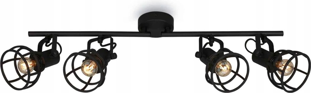 Briloner Mennyezeti spotlámpa 4xE14, 70,5 cm, fekete, fém