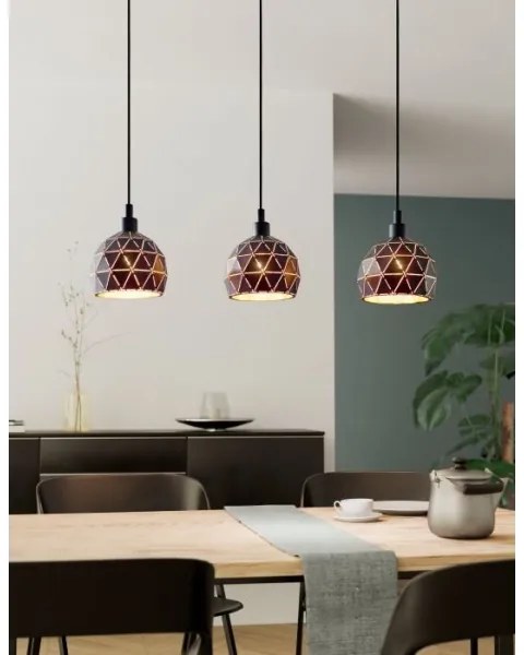 Eglo 97846 - Csillár zsinóron ROCCAFORTE 3xE14/40W/230V