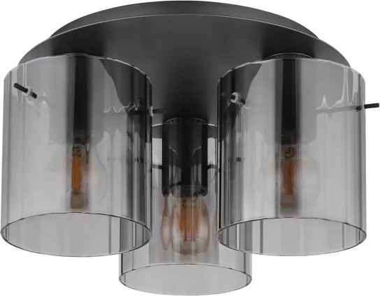 Globo 15904-3D - Mennyezeti lámpa TULIVAR 3xE27/40W/230V átm. 37 cm szürke