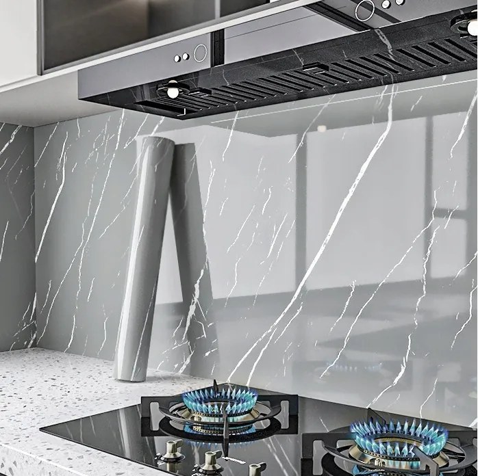 Öntapadós Bútorfurnér Bútorfólia Szürke Kő 60cm x 10m