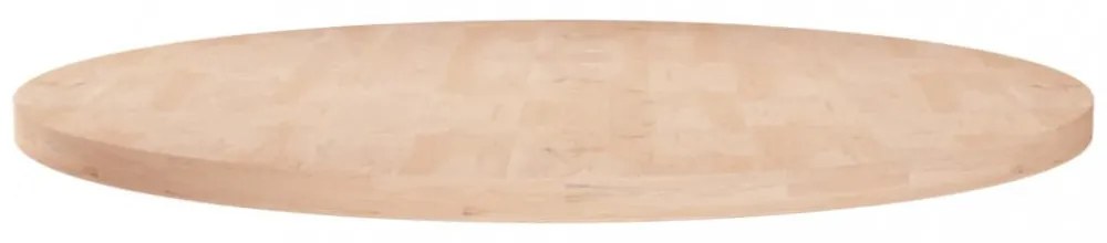 kerek kezeletlen tömör tölgyfa asztallap Ø80 x 2,5 cm